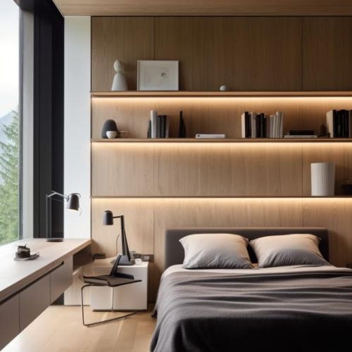 led-profilé-salon-étagère